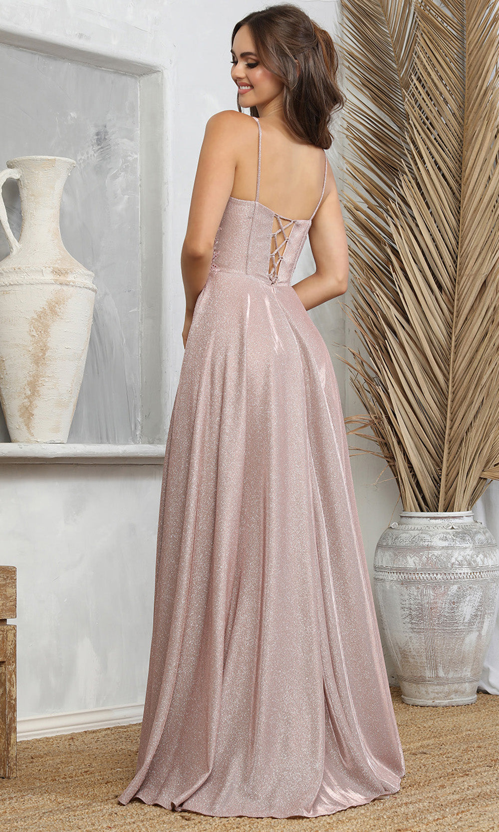 Adora Design 3232 - Embellished Illusion Waist A-Line Dress