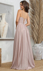 Adora Design 3232 - Embellished Illusion Waist A-Line Dress