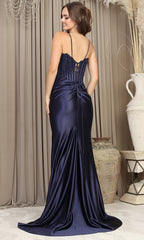 Adora Design 3235 - Embellished Ruched Sheath Dress