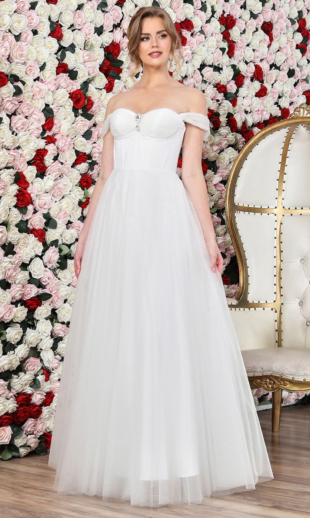 Adora Design 3244-01 - Layered A-Line Sweetheart Bridal Dress