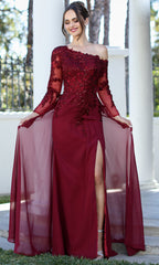 Adora Design 3245-03 - Asymmetric A-Line Gown