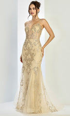 Adora Design 3255 - Corset Detail Mermaid Embellished Gown