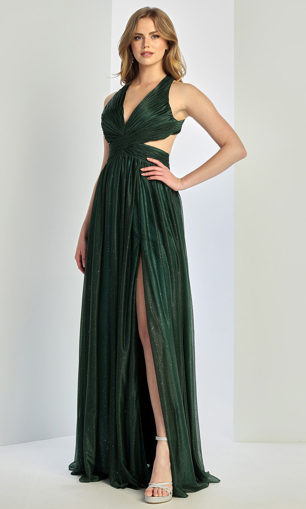 Adora Design 3260 - Crisscross Back Cutout Side Prom Gown