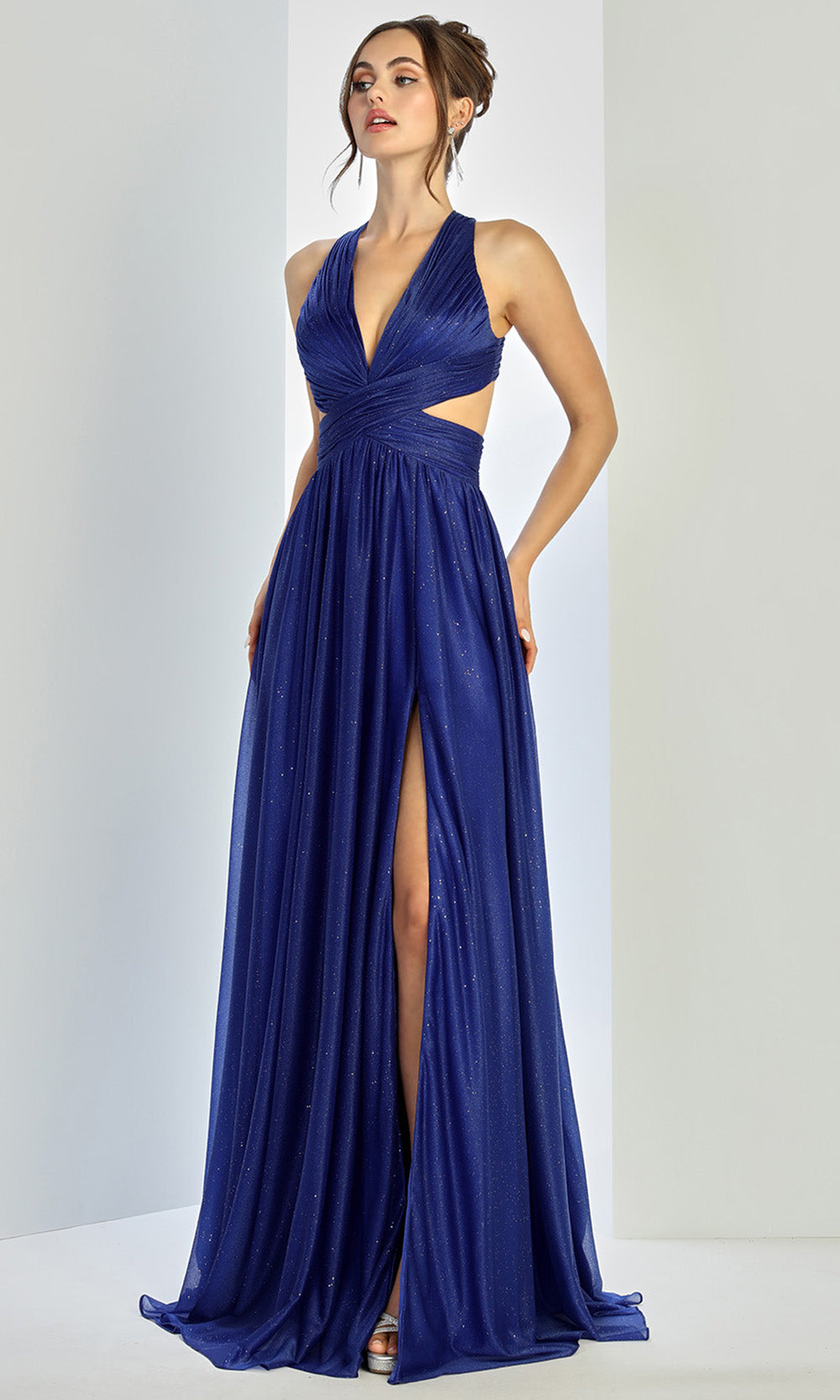 Adora Design 3260 - Crisscross Back Cutout Side Prom Gown
