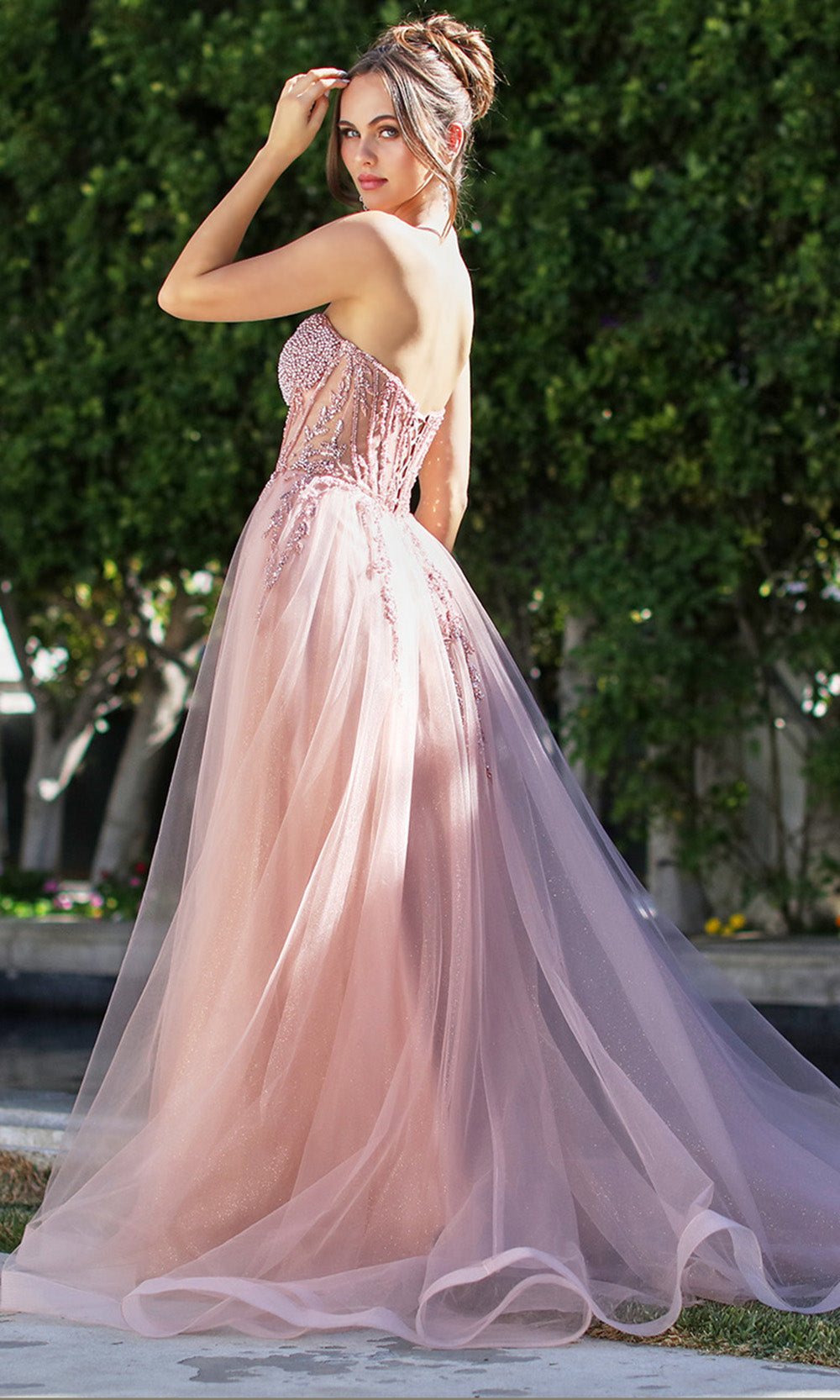 Adora Design 3262 - Sweetheart Lace-Up Back Long Gown