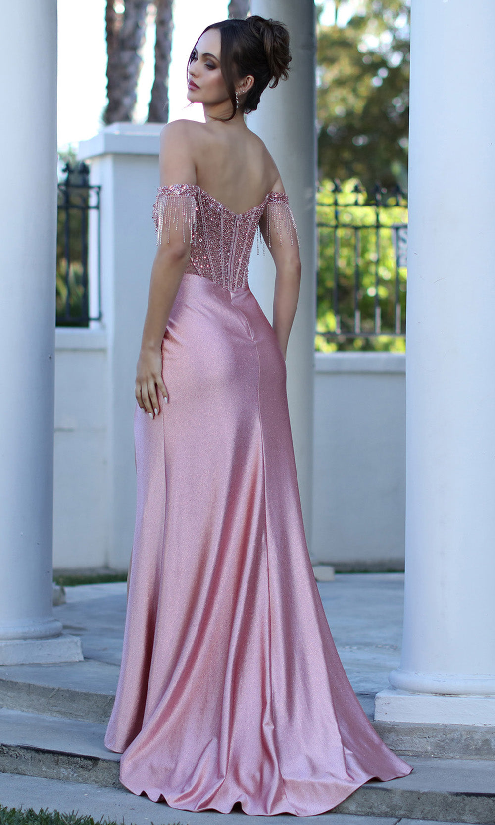 Adora Design 3268 - Beaded Corset Open Back Prom Gown