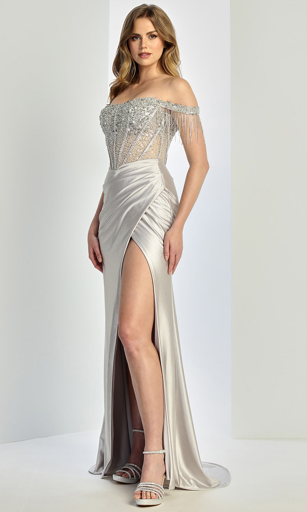 Adora Design 3268 - Beaded Corset Open Back Prom Gown