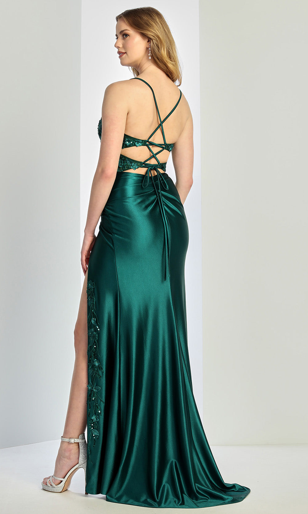 Adora Design 3274 - Sweetheart Sheath Prom Gown with Floral Accent