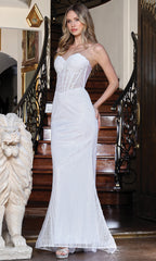 Adora Design 3279-01 - Sheath Sweetheart Sparkle Bridal Gown