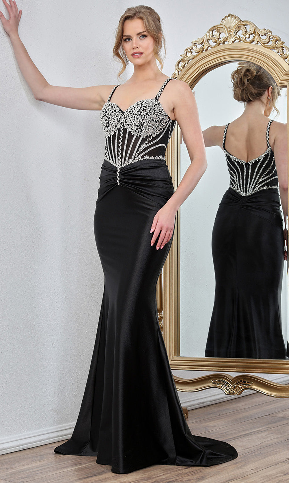 Adora Design 3294 - Scoop Back Sweetheart Embellished Gown