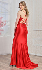 Adora Design 3298 - Sleeveless Stone Embellished Prom Gown