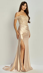 Adora Design 3308 - Sweetheart Neckline Applique Fitted Gown