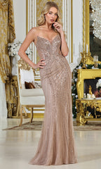 Adora Design 3311 - Bead Encrusted Sheath Fitted Gown