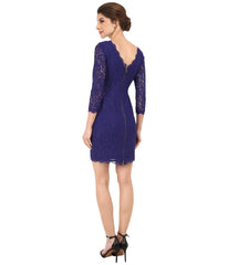 Adrianna Papell - 41864782SC Laced Scalloped Sheath Dress