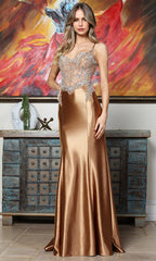 Adora Design 3358 - Contoured Seam Embellished Sweetheart Gown