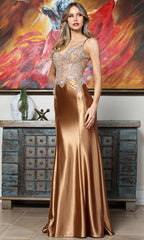 Adora Design 3358 - Contoured Seam Embellished Sweetheart Gown