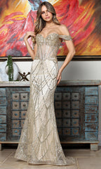 Adora Design 3359 - Mermaid Skirt Beaded Applique Prom Gown