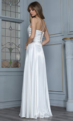 Adora Design 3368-01 - Minimalist Sleeveless Long A-Line Gown