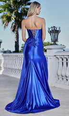 Adora Design 3380 - Lace-Up Back Corset Bodice Long Gown
