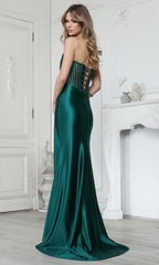 Adora Design 3392 - Beaded Corset Strapless Fitted Gown
