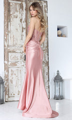 Adora Design 3394 - Lace-Up Design Sweetheart Sheath Gown