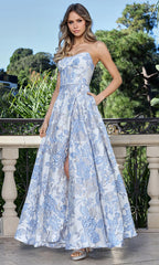 Adora Design 3397 - Corset Floral A-Line Evening Gown