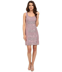 Adrianna Papell - Beaded Scoop Neck Short Dress 191918700SC
