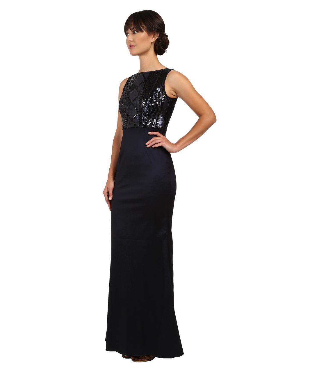 Adrianna Papell - AP1E200234SC Sleeveless Embellished Fitted Long Gown