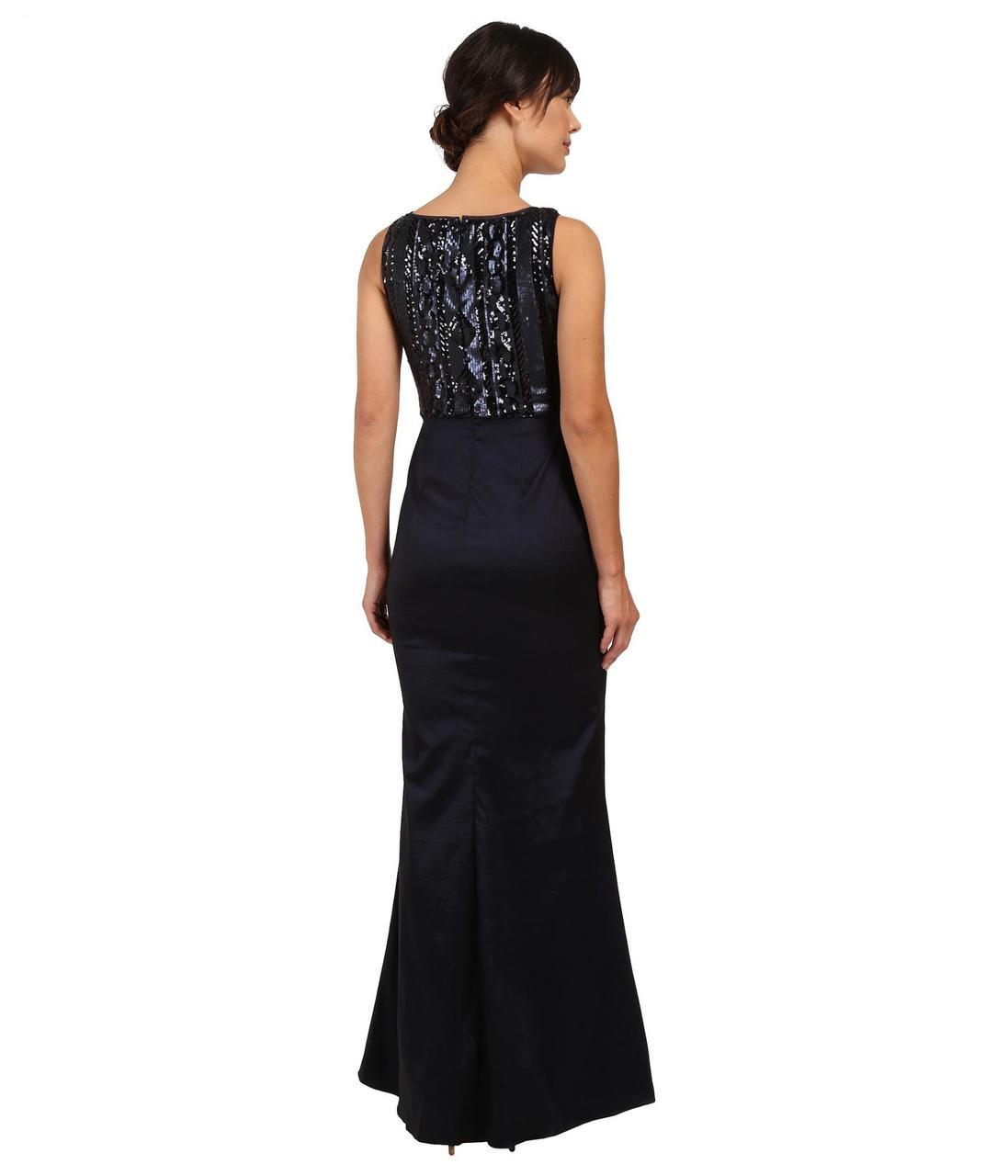 Adrianna Papell - AP1E200234SC Sleeveless Embellished Fitted Long Gown