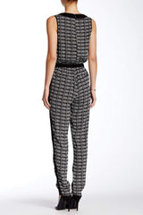 Adrianna Papell - Sleeveless V-Neck Print Jumpsuit 16PD10320SC