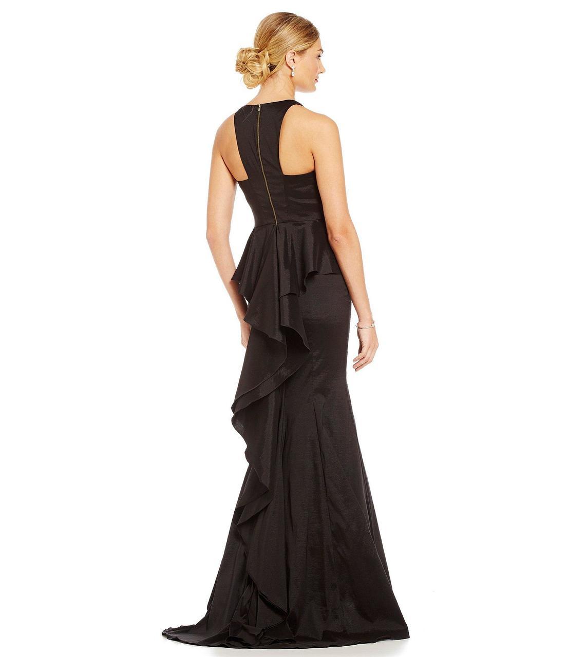 Adrianna Papell - Cascade Back Taffeta Trumpet Dress AP1E200147SC