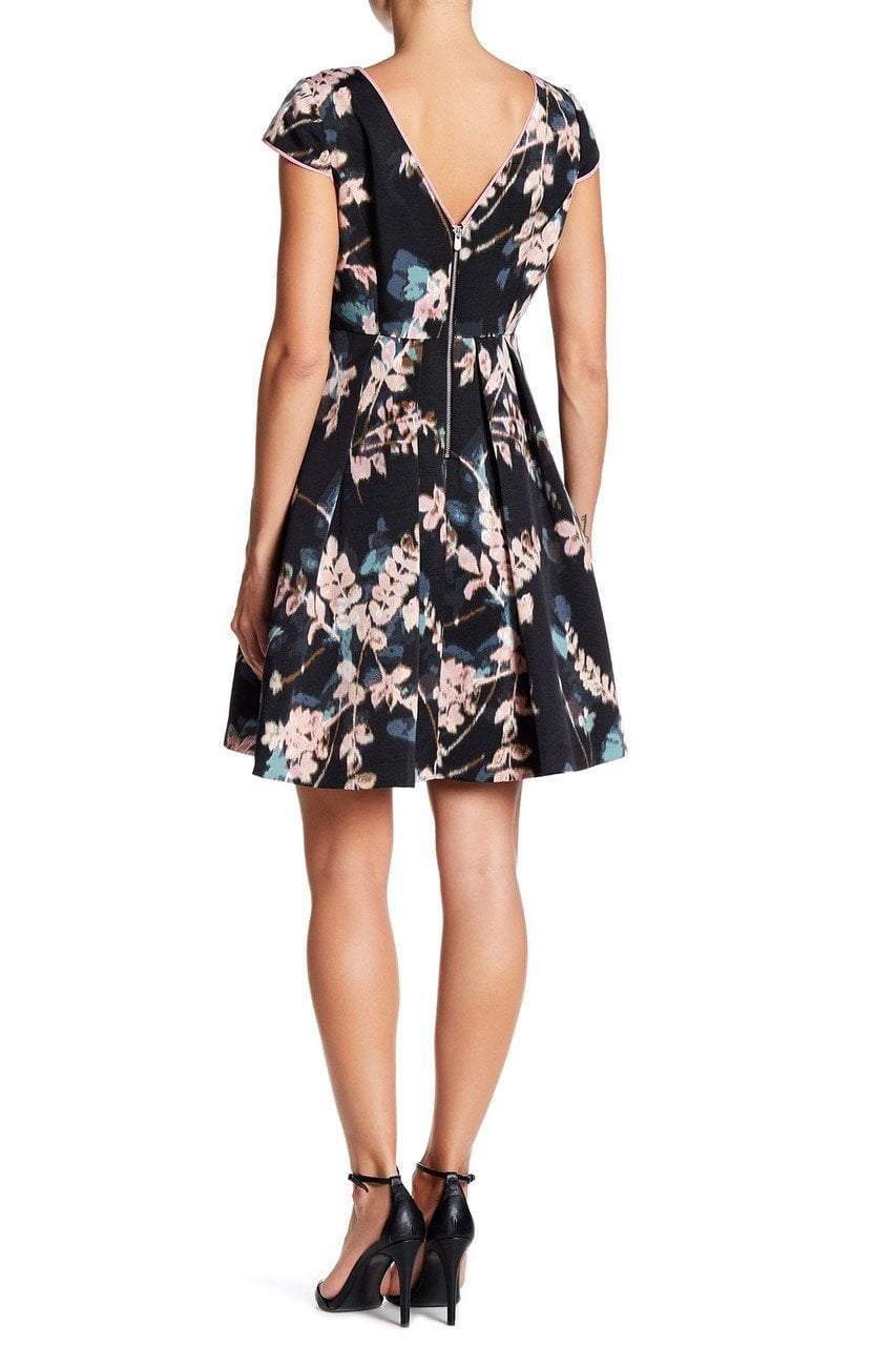 Adrianna Papell - Faille Floral Print A-Line Dress AP1D100550SC