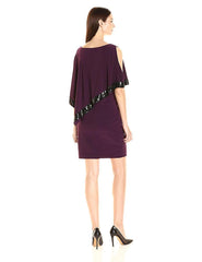 Adrianna Papell - Cold Shoulder Asymmetric Short Dress AP1D100418SC