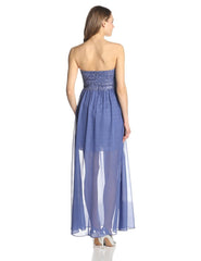Adrianna Papell - 231M48940SC Strapless Embellished Long Dress