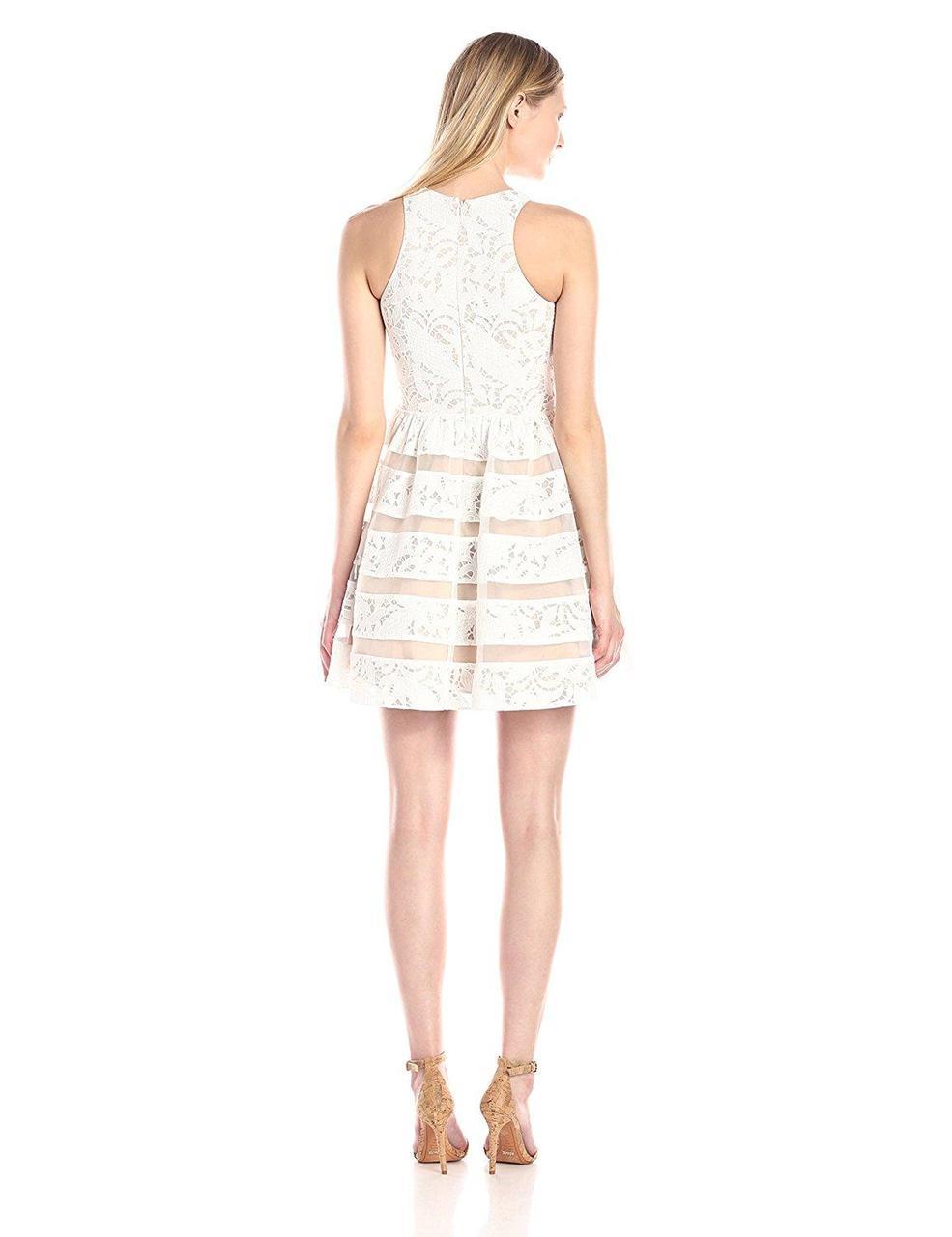 Aidan Mattox - 151A98650SC Sleeveless Fit and Flare Cocktail Dress