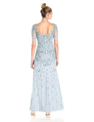 Adrianna Papell - Sheer Embellished Long Gown AP1E201314SC