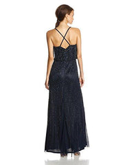 Adrianna Papell - Geometric Beaded Long Dress 91897340SC