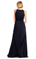 Adrianna Papell - Keyhole Front Pleated A-line Dress AP1E201701SC