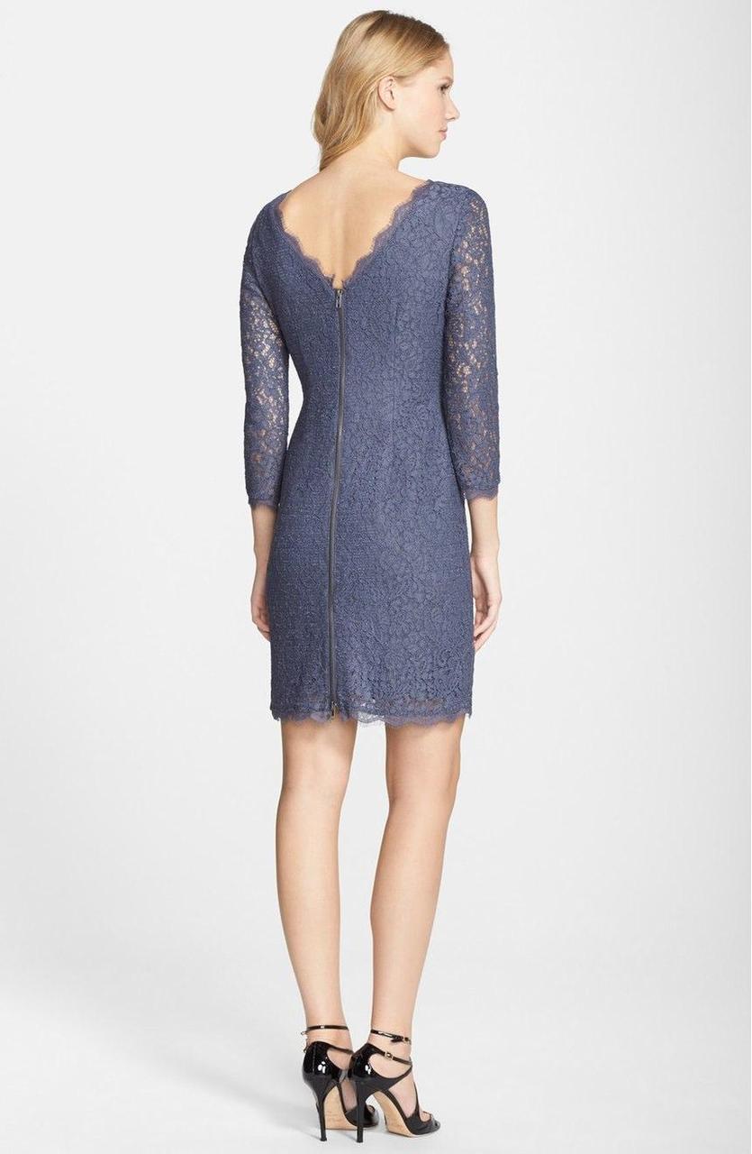 Adrianna Papell - 41864780SC Laced Scallop Hem Short Dress