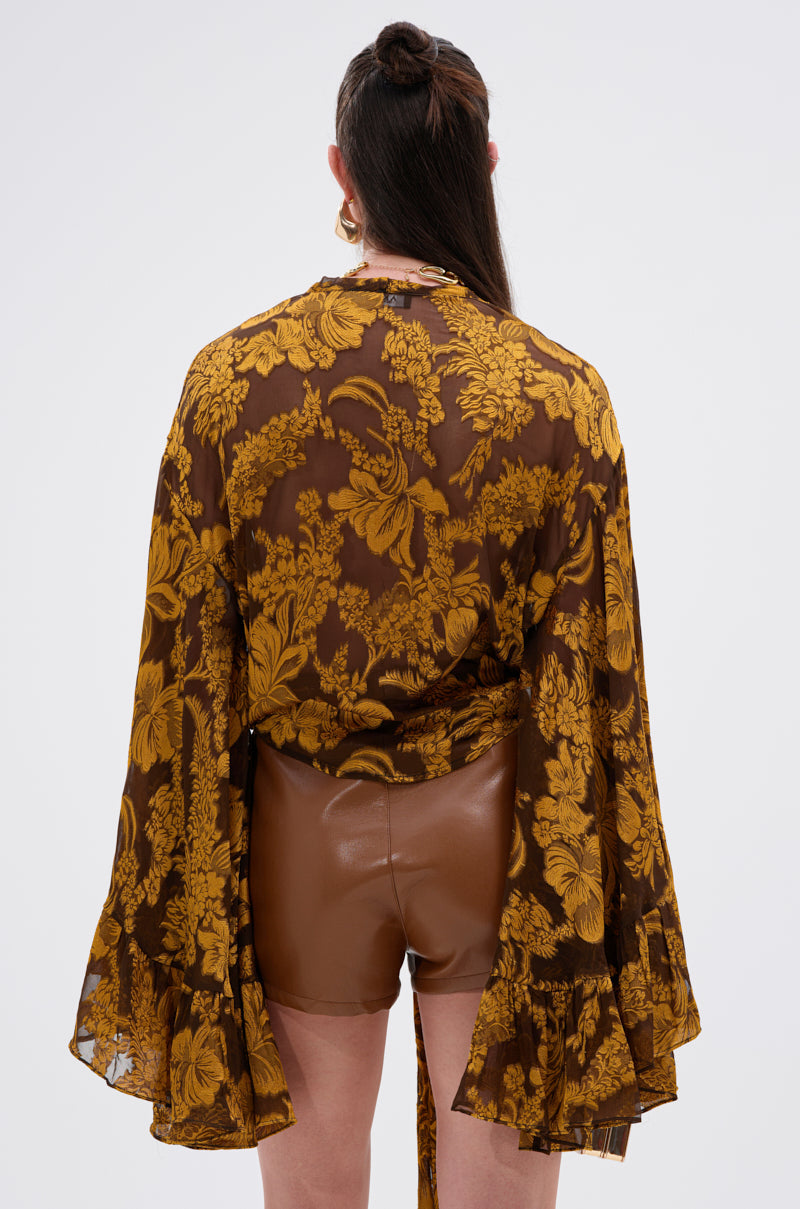 ADORE YOU TIE FRONT BLOUSE