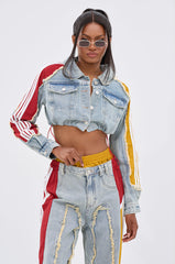 ALL AROUND THE WORLD AGAIN DENIM JACKET