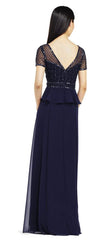 Adrianna Papell - Lace Embellished Ruffled Long Dress AP1E201086SC