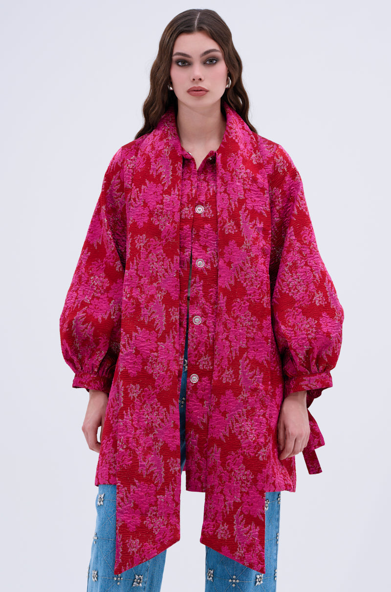 AMALIA TIE NECK TRENCH