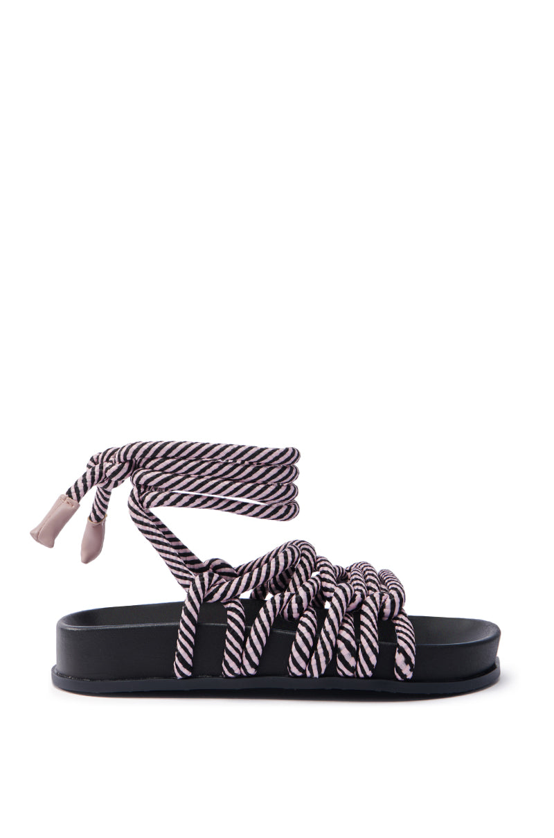 AKIRA EINER PURPLE ROPE SANDAL