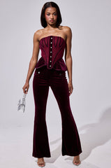 RUBY ROSE VELVET TROUSER