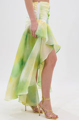 LIMONE CHIFFON MIDI SKIRT