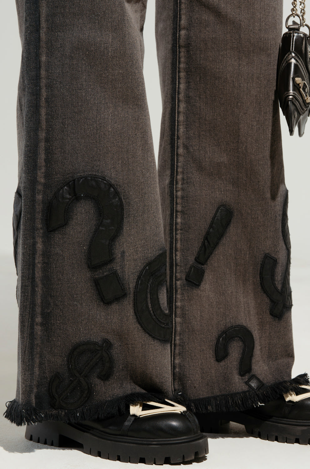 READ MY LIPS PATCHWORK DENIM JEANS