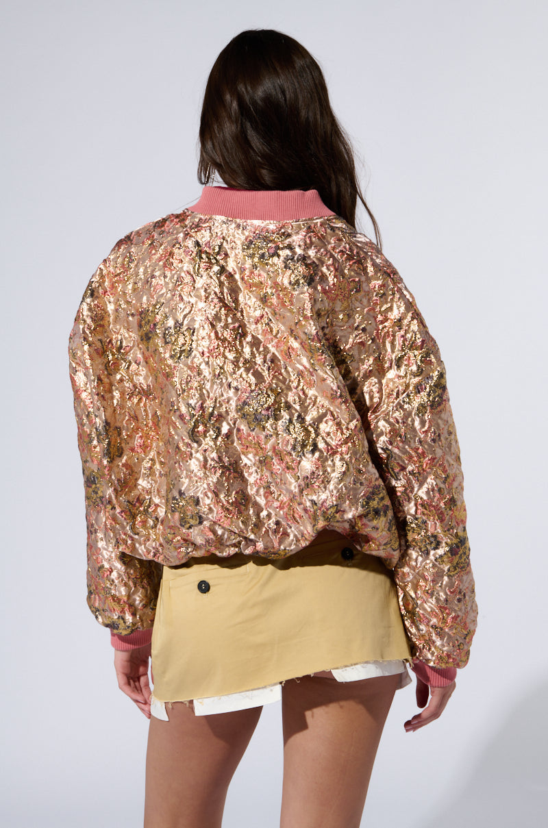OLLARI BROCADE BOMBER