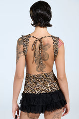CHOLE OPEN BACK & SMOCKED BODY TOP