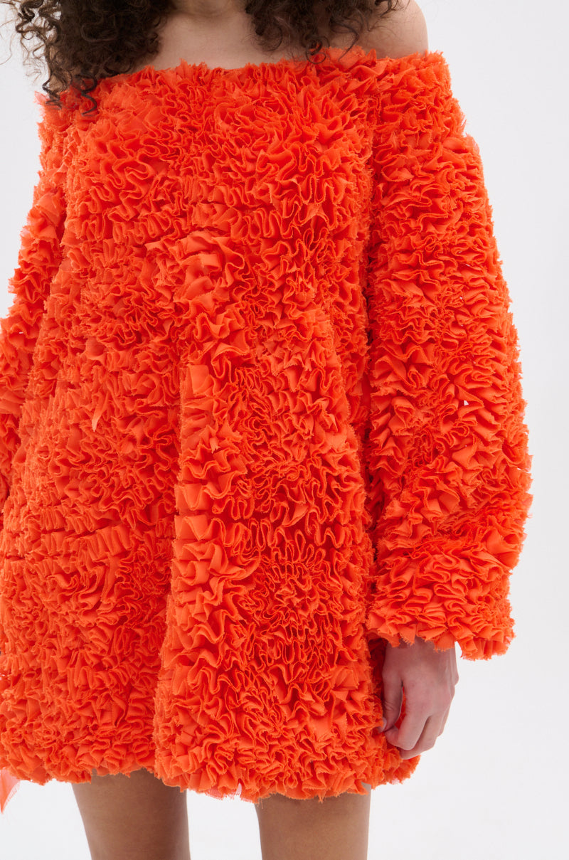 IN THE NAME OF FASHION RUFFLE MINI DRESS